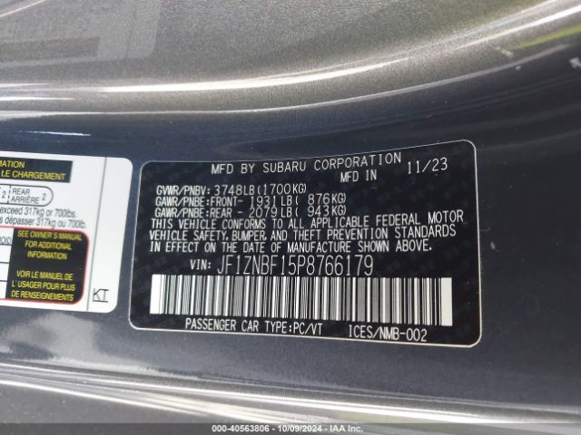 JF1ZNBF15P8766179 Toyota Gr86 Premium