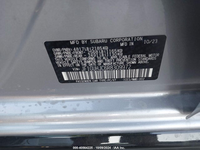 JF1GUHJC6R8309972 Subaru Impreza Rs 5-door