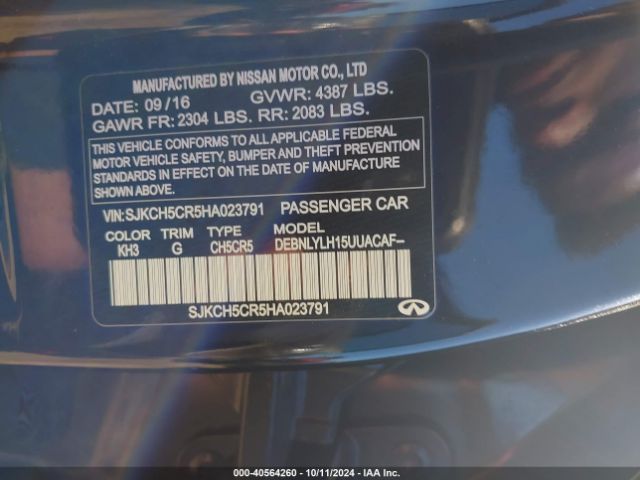 SJKCH5CR5HA023791 Infiniti Qx30 Premium