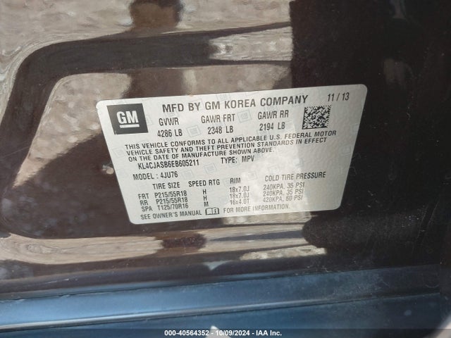 Buick Encore 2014 KL4CJASB6EB605211 Image 9