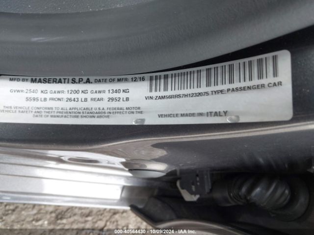 ZAM56RRS7H1232075 Maserati Quattroporte S Q4 Gransport