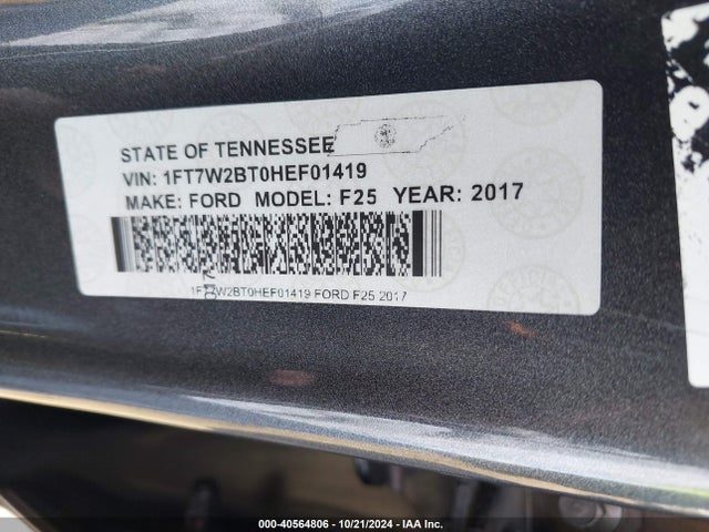 Ford F-250 Platinum 2017 1FT7W2BT0HEF01419 Image 9