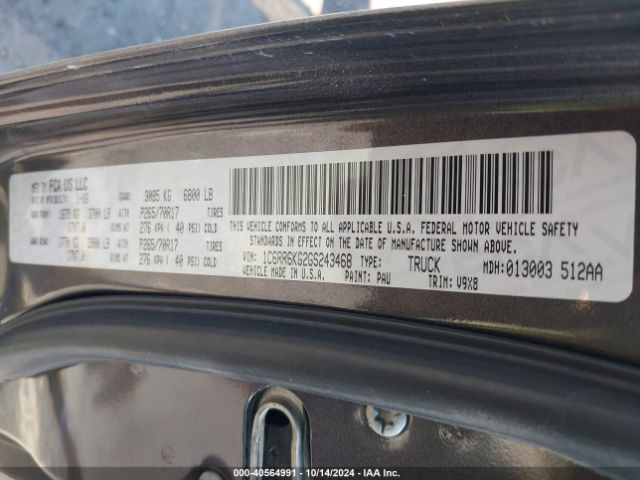 1C6RR6KG2GS243468 RAM 1500 Tradesman