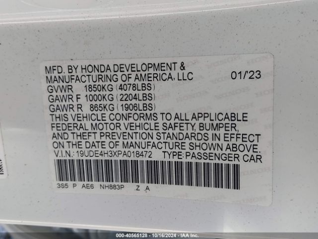 19UDE4H3XPA018472 Acura Integra A-spec