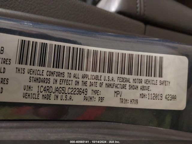 1C4RDJAG5LC223649 Dodge Durango Sxt Plus Awd