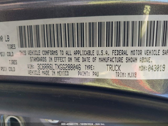 3C6RR6LTXGG288046 RAM 1500 Lone Star