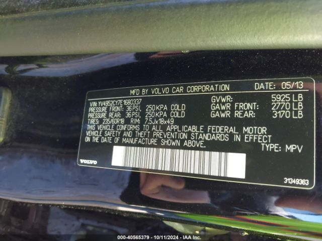 YV4952CY7E1680337 Volvo XC90 3.2