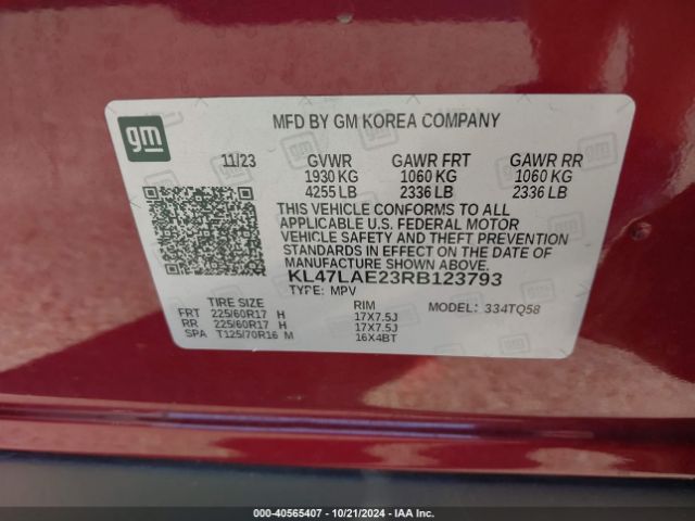 KL47LAE23RB123793 Buick Envista Preferred Fwd