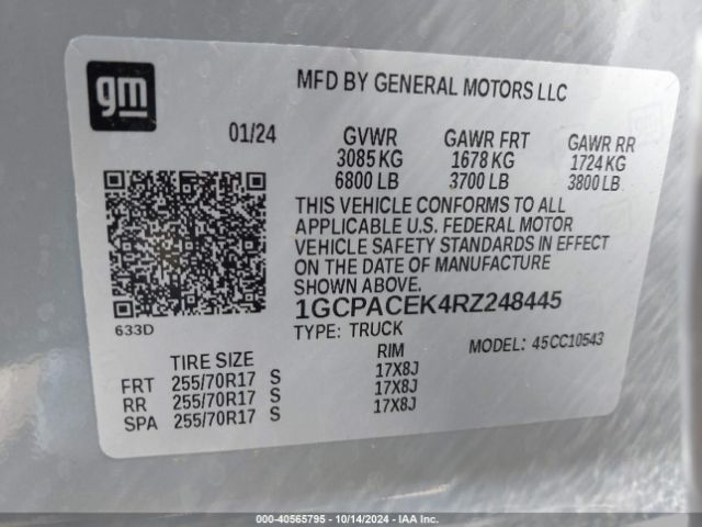 1GCPACEK4RZ248445 Chevrolet Silverado 1500 2wd  Short Bed Lt
