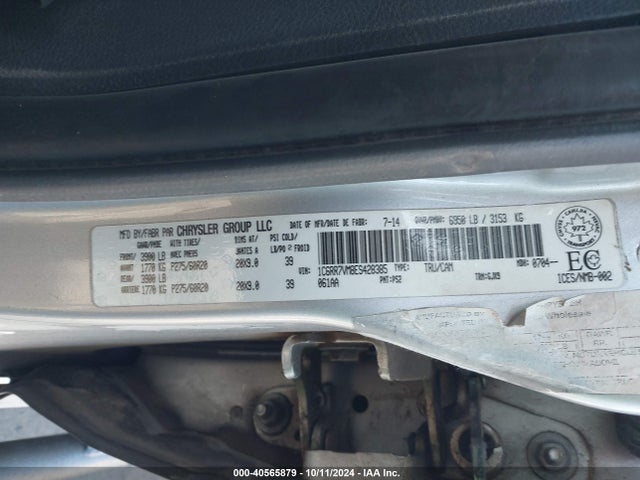 RAM 1500 Laramie 2014 1C6RR7VM8ES428385 Image 9