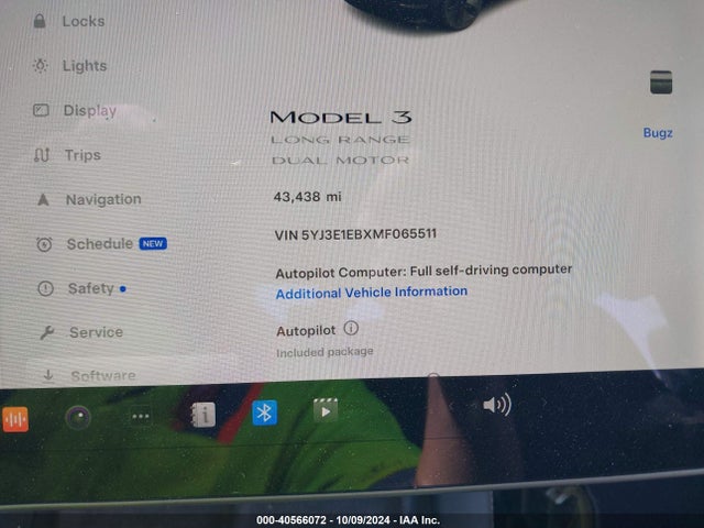 2021 TESLA MODEL 3 5YJ3E1EBXMF065511 Photo 6