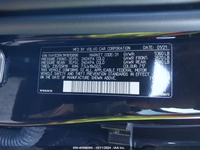 YV4102RK1M1810898 Volvo Xc60 T5 Momentum