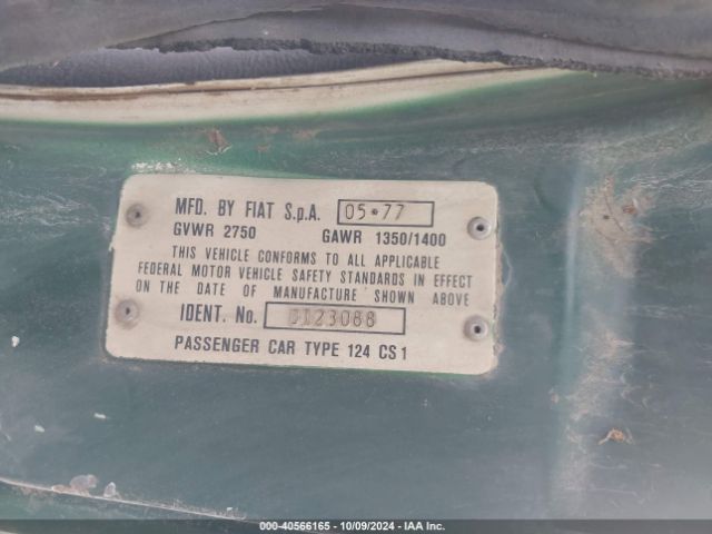 1977 FIAT 124 124CS10123088     Photo 8