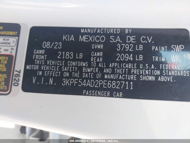 KIA Forte Gt-line 2023 3KPF54AD2PE682711 Image 9