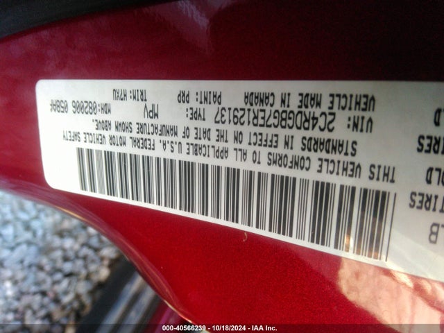 2C4RDGBG7ER129137 Dodge Grand Caravan American Value Pkg