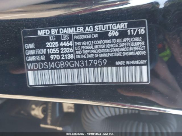 WDDSJ4GB9GN317959 Mercedes-Benz CLA 250 4MATIC