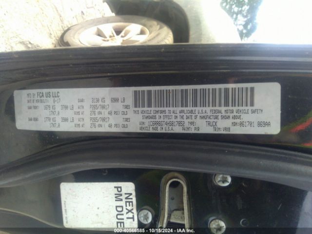 1C6RR6GT4HS817852 RAM 1500 Slt  4x2 6'4 Box