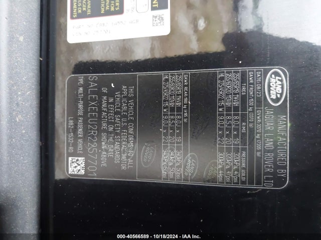 SALEXEEU2R2257701 Land Rover Defender 110 P400 X