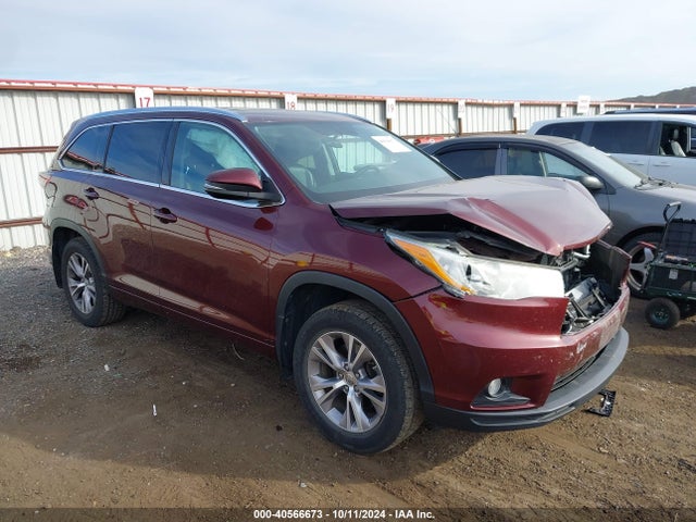 Toyota Highlander Xle V6 2015 5TDJKRFH8FS210898 Image 1