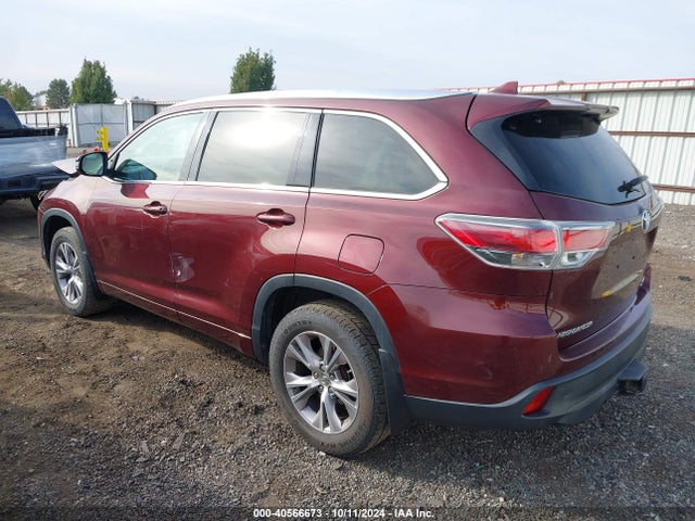 Toyota Highlander Xle V6 2015 5TDJKRFH8FS210898 Image 3