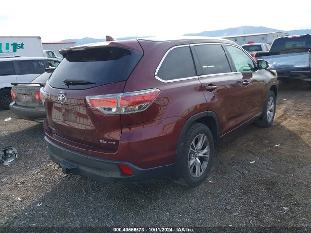 Toyota Highlander Xle V6 2015 5TDJKRFH8FS210898 Image 4