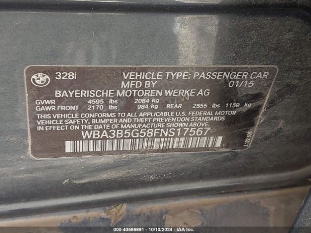 WBA3B5G58FNS17567 BMW 328i Xdrive