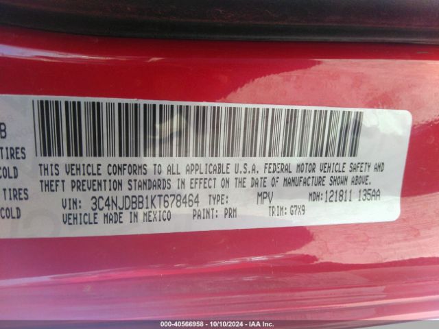 3C4NJDBB1KT678464 Jeep Compass Latitude 4x4