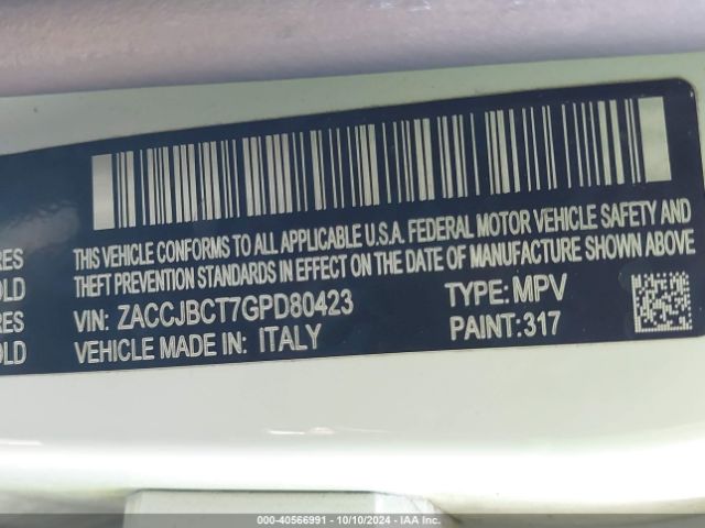 ZACCJBCT7GPD80423 Jeep Renegade Trailhawk