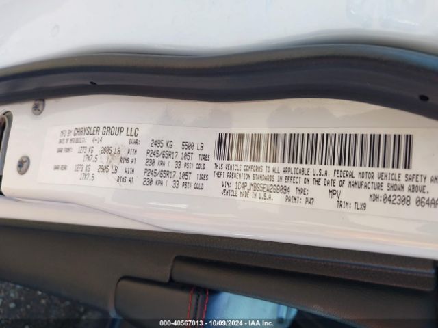 1C4PJMBS5EW268094 Jeep Cherokee Trailhawk