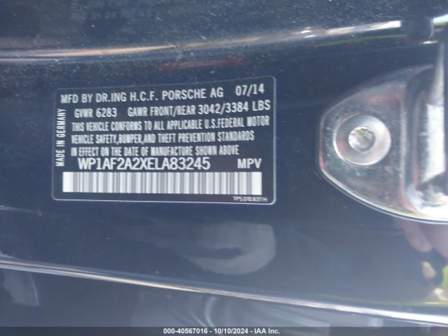 WP1AF2A2XELA83245 Porsche Cayenne Diesel