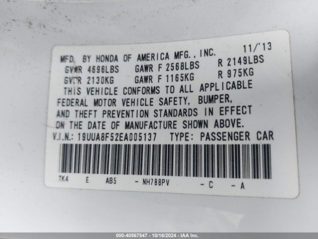 19UUA8F52EA005137 Acura Tl 3.5