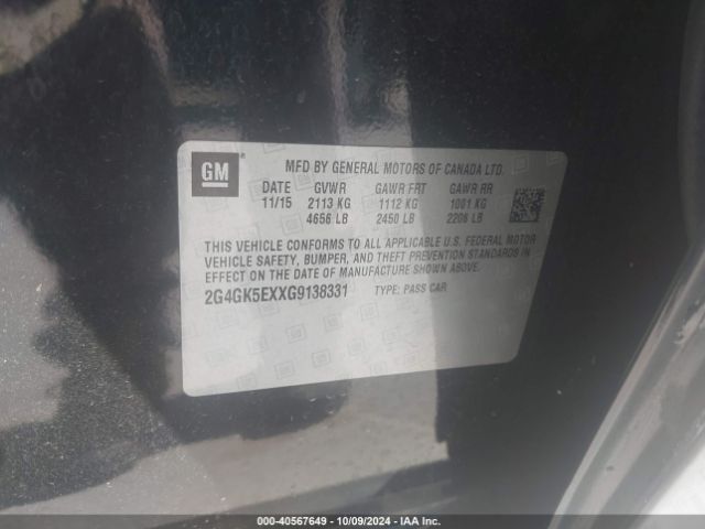 2G4GK5EXXG9138331 Buick Regal Turbo