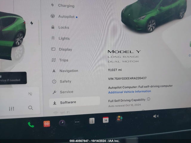 2024 TESLA MODEL Y 7SAYGDEE4RA226437 Photo 6