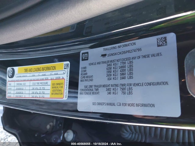 Chevrolet Suburban 4wd Lt 2023 1GNSKCKD5PR274795 Image 9
