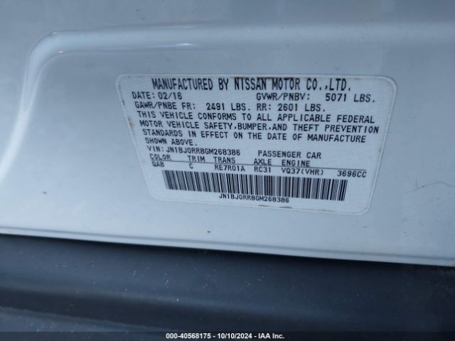JN1BJ0RR8GM268386 Infiniti QX50