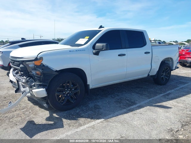 Chevrolet Silverado 1500 2wd  Short Bed Custom 2023 3GCPABEK2PG209537 Image 2