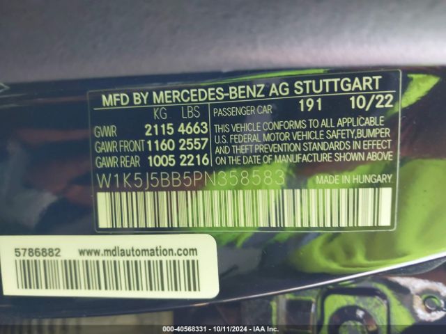 2023 MERCEDES-BENZ AMG CLA 35 W1K5J5BB5PN358583 Photo 8