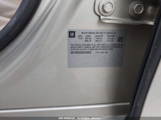 2G61M5S35G9136852 Cadillac Xts Luxury Collection