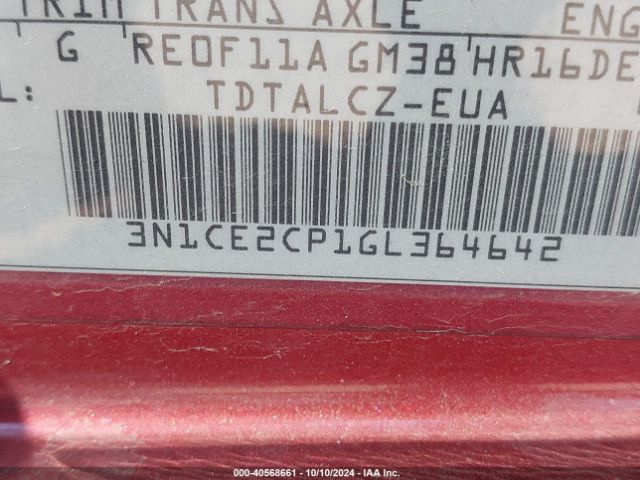 3N1CE2CP1GL364642 Nissan Versa Note S Plus