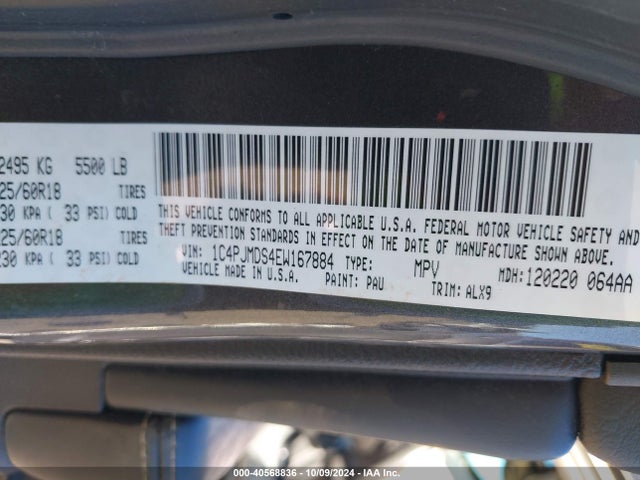 Jeep Cherokee Limited 2014 1C4PJMDS4EW167884 Image 9