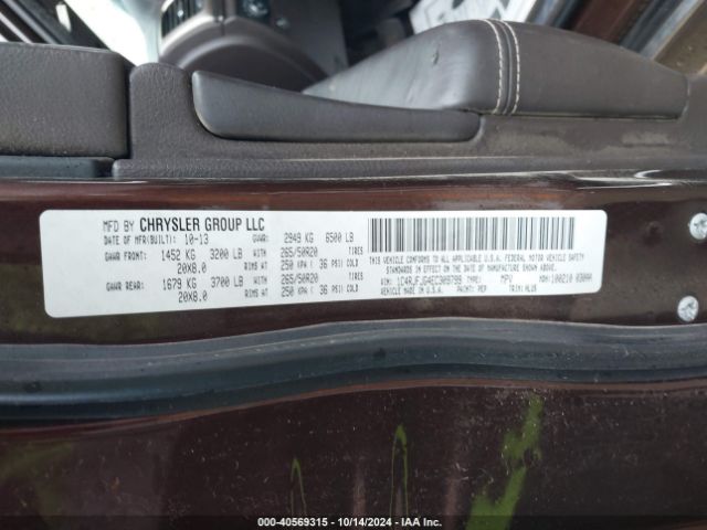 1C4RJFJG4EC309799 Jeep Grand Cherokee