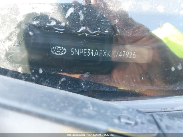 5NPE34AFXKH747926 Hyundai SONATA SEL