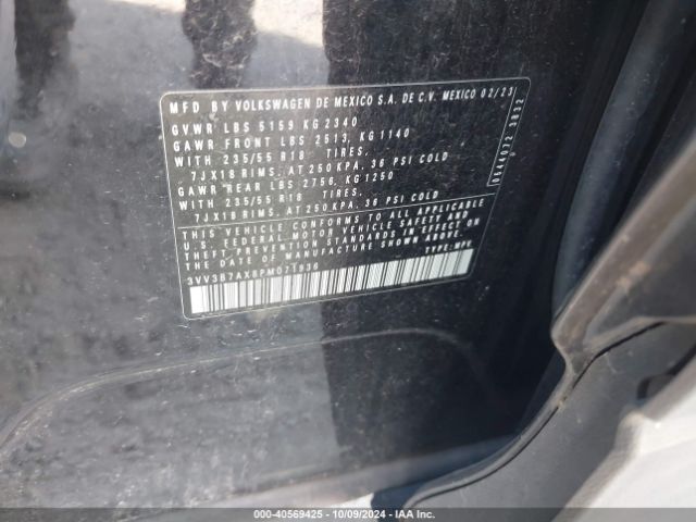 3VV3B7AX8PM071936 Volkswagen Tiguan 2.0t Se