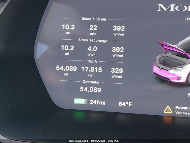 5YJXCDE25KF196884 Tesla Model X 100d/75d/long Range/standard Range