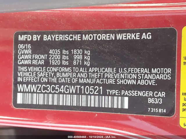 WMWZC3C54GWT10521 Mini Countryman Cooper S