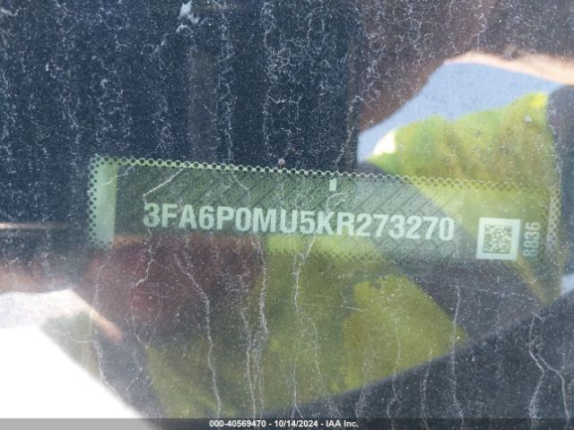 3FA6P0MU5KR273270 Ford Fusion Hybrid Sel
