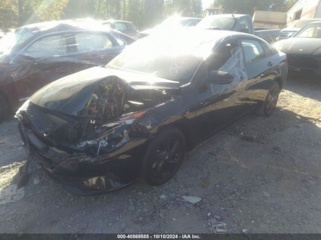KMHLM4AJ2PU084434 Hyundai Elantra Hybrid Blue