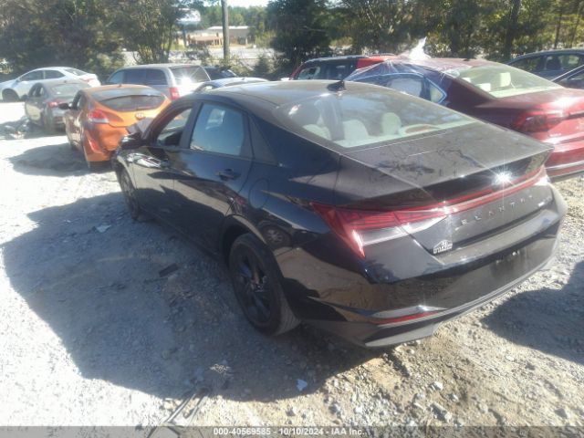 KMHLM4AJ2PU084434 Hyundai Elantra Hybrid Blue