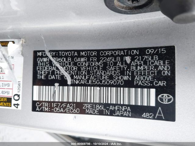 JTNKARJE5GJ509070 Scion IM