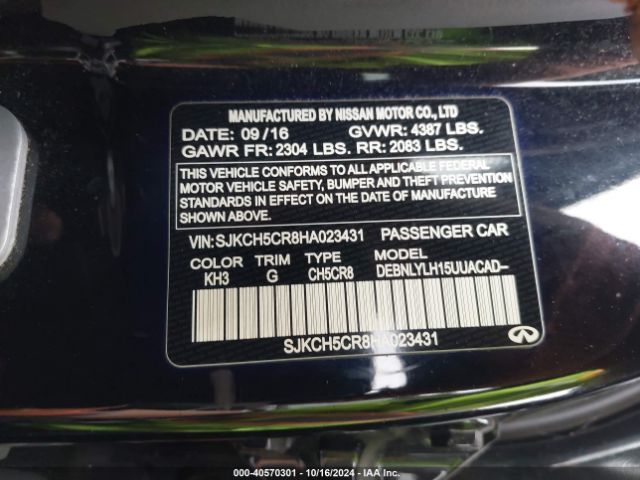 SJKCH5CR8HA023431 Infiniti Qx30 Premium